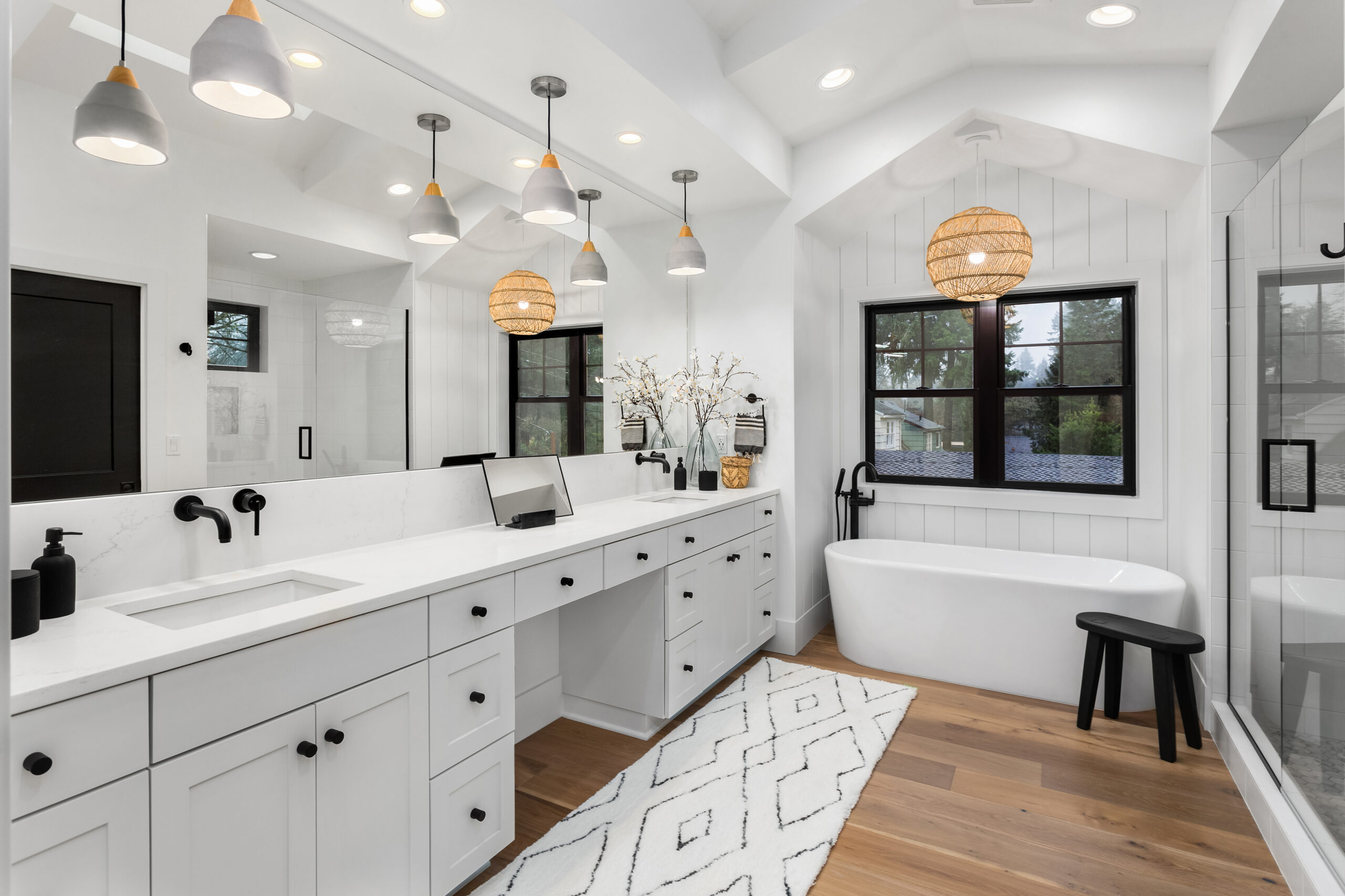 Bathroom in luxury, healthy, home